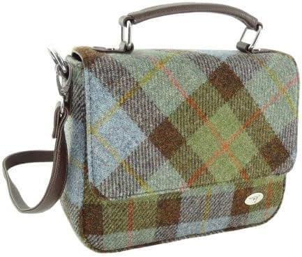 Authentic Harris Tweed Square Bag in MacLeod Tartan