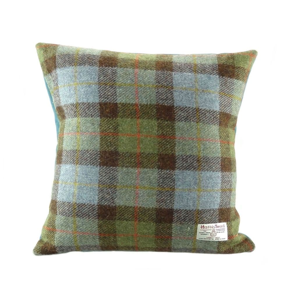 Authentic Harris Tweed Square Cushion MacLeod Tartan