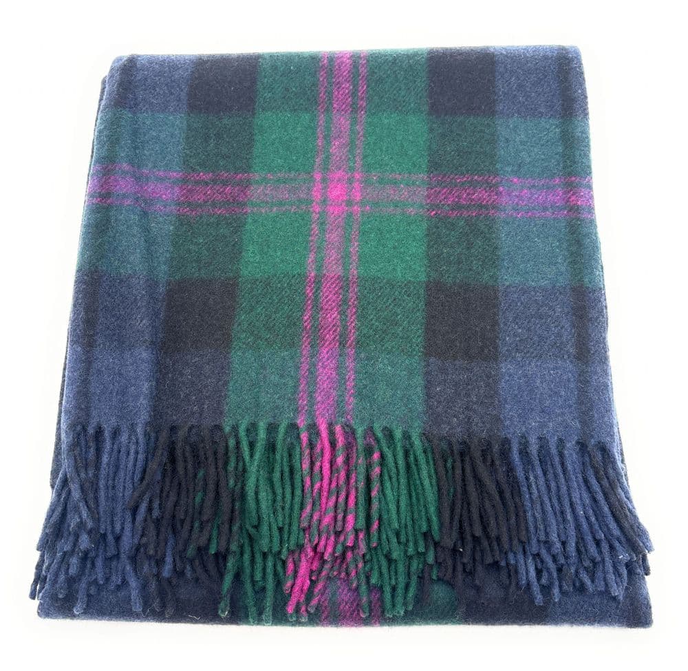 Baird Modern Tartan Wool Blanket