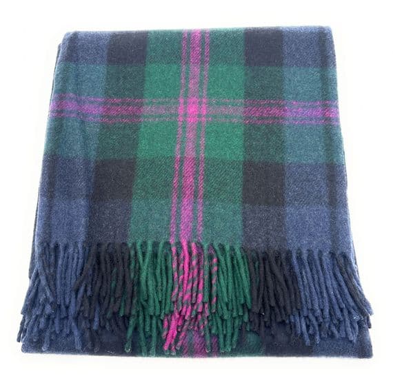 Baird Modern Tartan Wool Blanket | Scottish Throw
