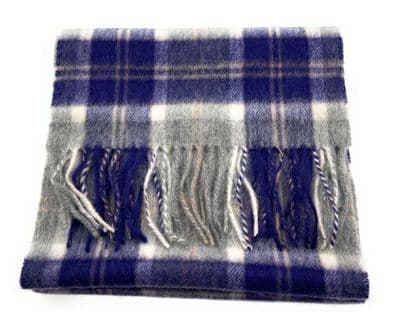 Bannockbane Silver Tartan Scarf | Edinburgh Lambswool