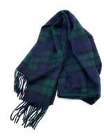Black Watch Modern Tartan Scarf | Highland Tweed