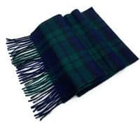 Black Watch Tartan Scarf | Highland Tweed