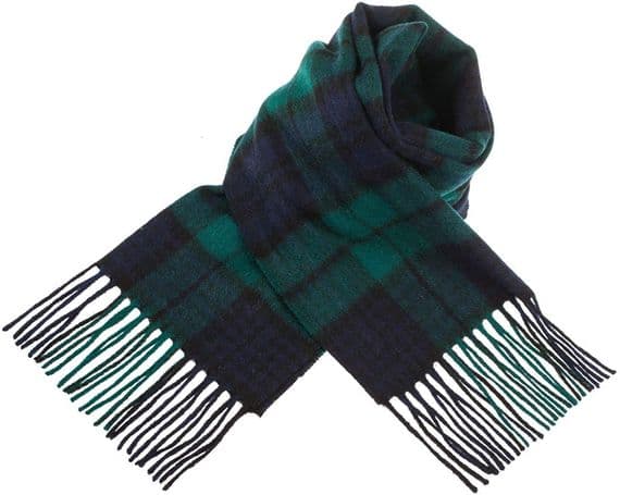 Black Watch Tartan Scarf | Highland Tweed