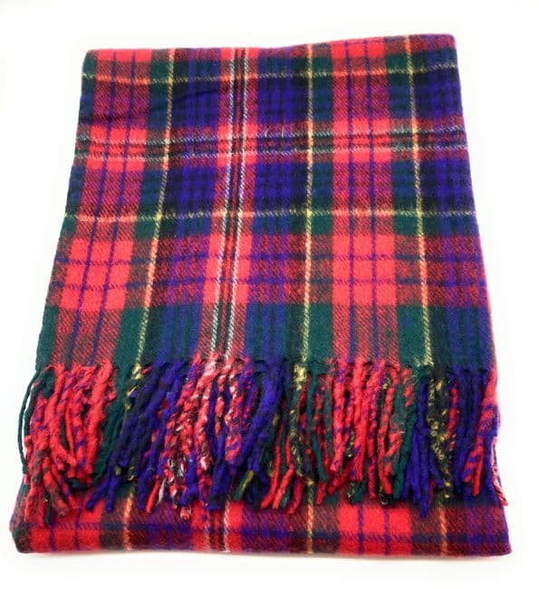 Blend Wool MacPherson Modern Tartan Travel Rug/Blanket
