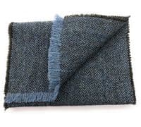 Blue Fleck Harris Tweed Scarf | Highland Tweed