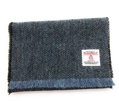 Blue Fleck Harris Tweed Scarf