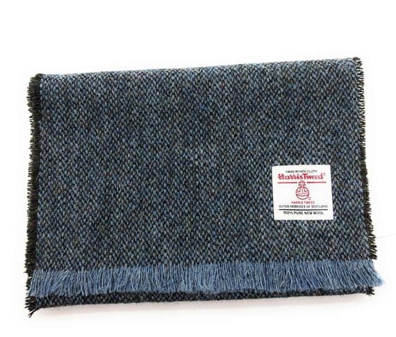 Blue Fleck Harris Tweed Scarf | Highland Tweed