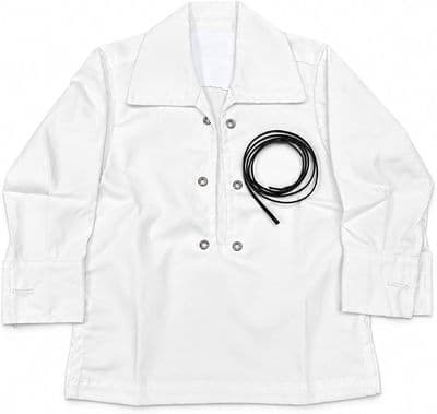 Boys Traditional Casual White Ghillie Shirt