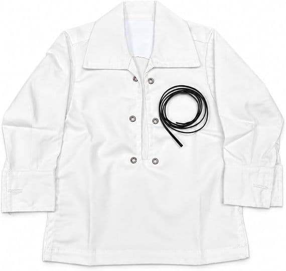 Boys Traditional Casual White Ghillie Shirt