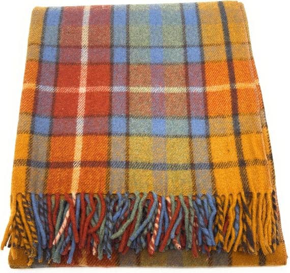 Buchanan Ancient Tartan Wool Blanket | Scottish Throw
