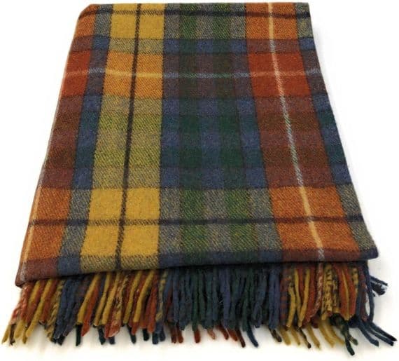 Buchanan Antique Tartan Wool Blanket | Scottish Throw
