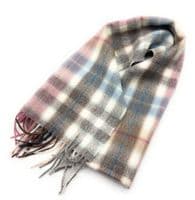 Buchanan Mix Grey Tartan Scarf | Highland Tweed