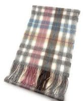 Buchanan Mix Grey Tartan Scarf | Highland Tweed
