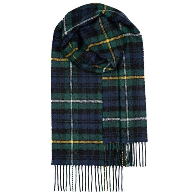Campbell of Argyll Modern Tartan Pure Lambswool Unisex Scarf - Made in Scotland