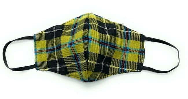 Cornish National Tartan Polyviscose Face Mask