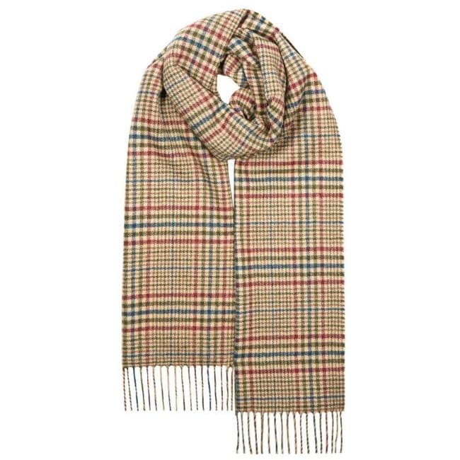 Culross Check Luxury Oversized Pure Lambswool Unisex Scarf - Made in UK