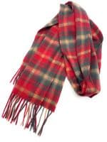 Dark Maple Leaf Tartan Scarf | Highland Tweed
