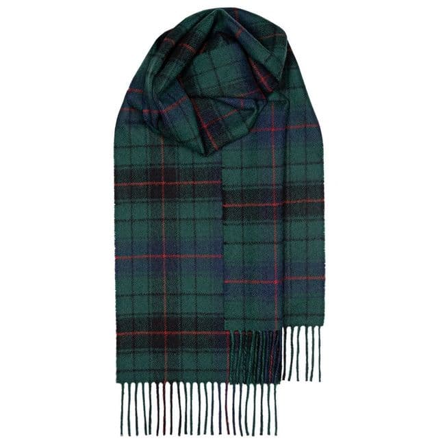 Davidson Modern Tartan Pure Lambswool Unisex Scarf - Made in Scotland