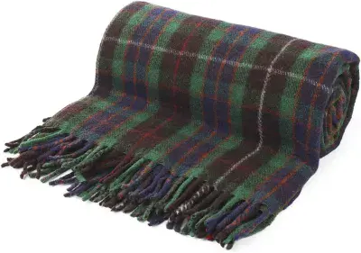 Fraser Hunting Tartan Wool Blend Travel Rug | Scottish Blanket