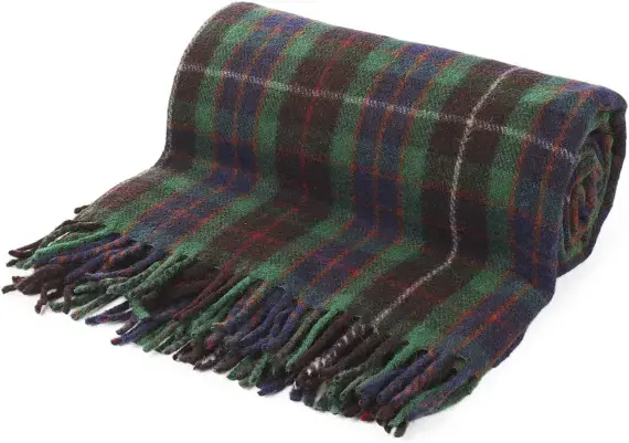 Fraser Hunting Tartan Wool Travel Rug | Scottish Blanket
