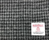 Black & Grey Houndstooth Harris Tweed Tie | Scotland