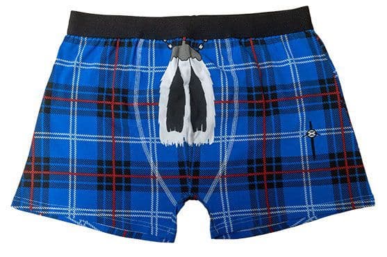 Gents Blue Tartan Novelty Instakilt Boxer Shorts