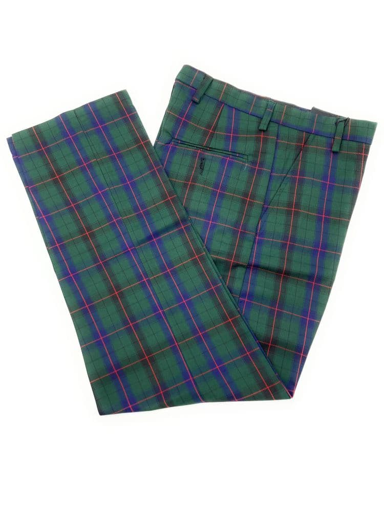 Gents Davidson Modern Tartan Trousers