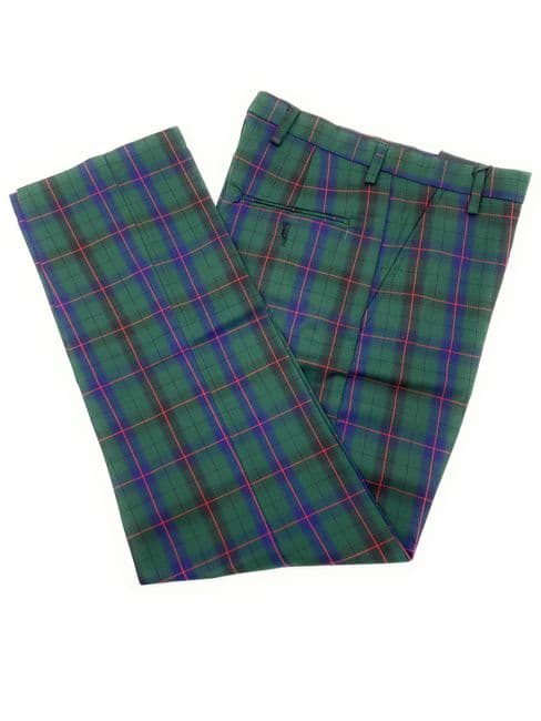 Gents Davidson Modern Tartan Trousers