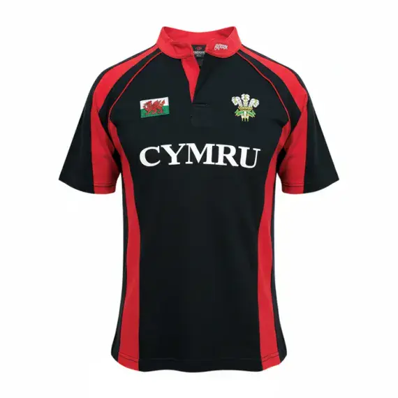 Gents Haka Welsh Rugby Shirt Black