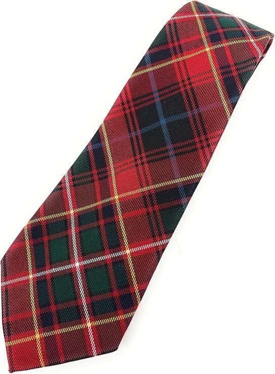 Gents Innes Red Tartan Tie | Scottish Tartan Tie