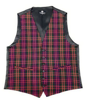 Gents MacDonald Modern Tartan Six Button Waistcoat