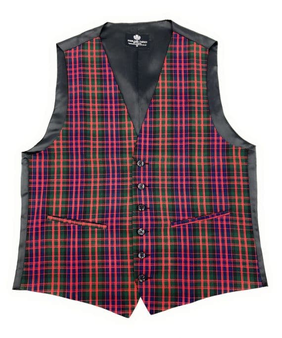 Gents MacDonald Modern Tartan Six Button Waistcoat