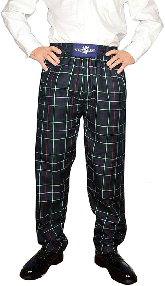 Gents MacKenzie Tartan Casual Trousers
