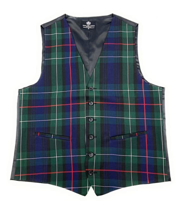 Gents MacKenzie Tartan Six Button Waistcoat