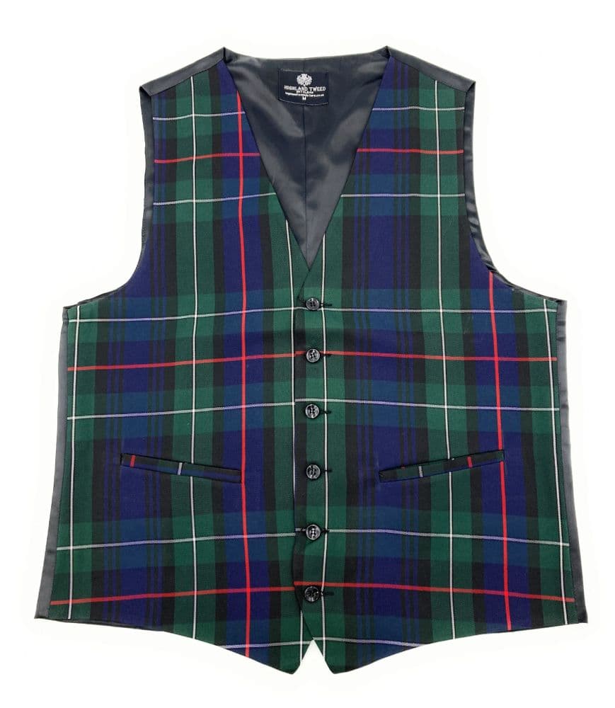 Gents MacKenzie Tartan Six Button Waistcoat