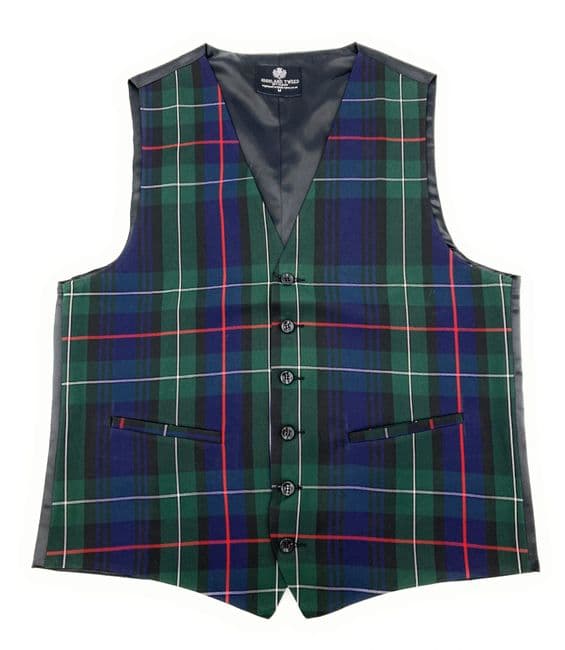 Gents MacKenzie Tartan Six Button Waistcoat