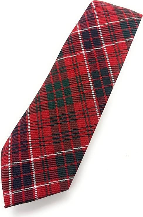 Gents Macrae Red Tartan Tie