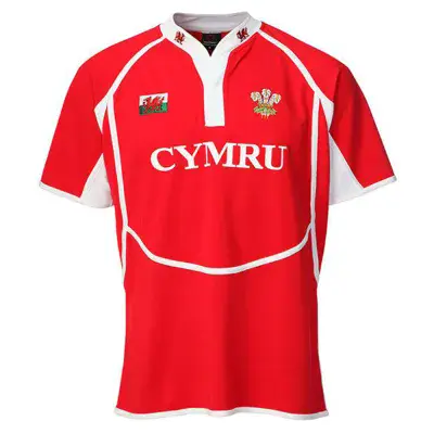 Gents New Cooldry Welsh Rugby Shirt Red