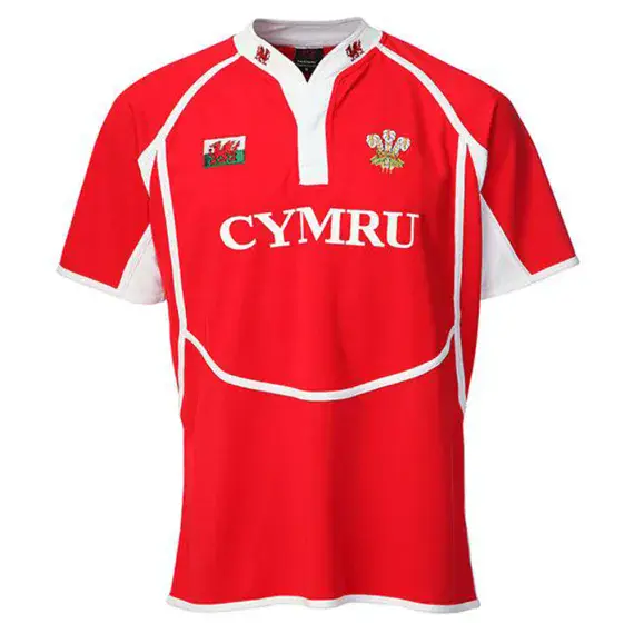 Gents New Cooldry Welsh Rugby Shirt Red