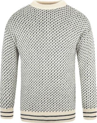 Gents Pure British Wool Ecru Nordic Fisherman Pullover
