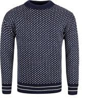 Navy Nordic Fisherman Pullover | Pure British Wool
