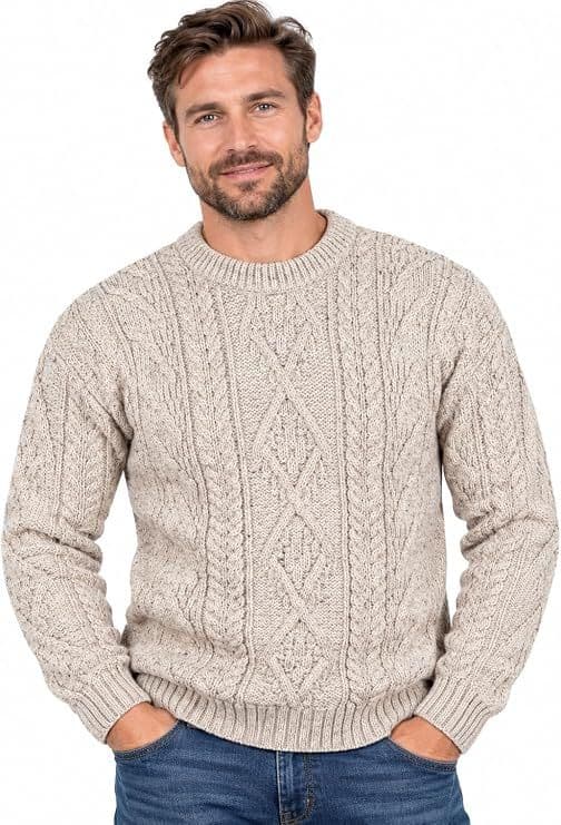 Skiddaw Aran Jumper | Pure British Wool
