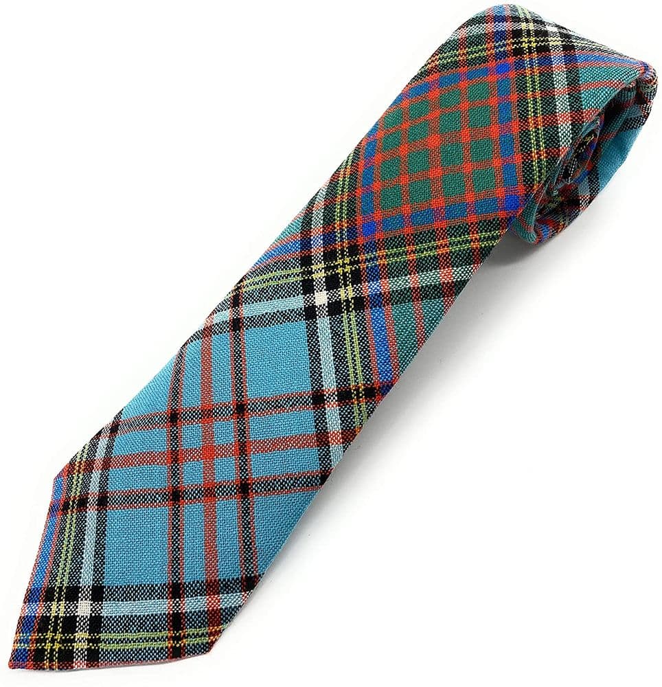Gents Pure Wool Anderson Ancient Tartan Tie Made in Scotland