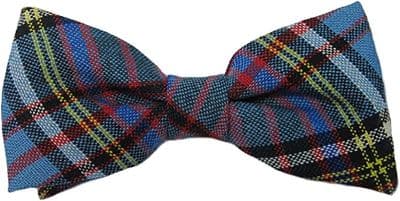 Gents Pure Wool Anderson Modern Tartan Bow Tie  Made in Scotland