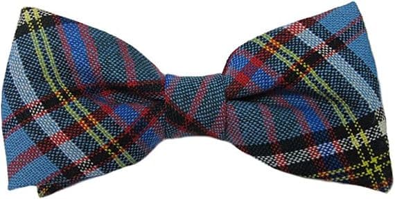 Gents Pure Wool Anderson Modern Tartan Bow Tie  Made in Scotland