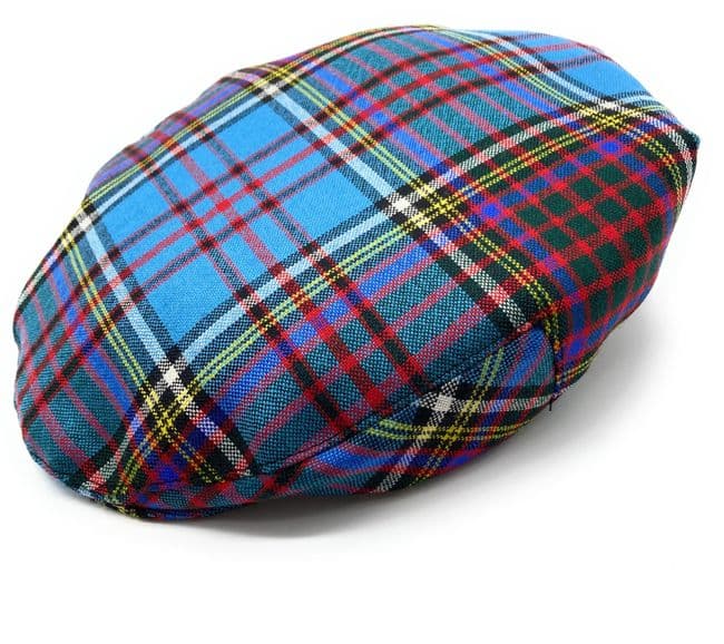 Gents Pure Wool Anderson Tartan Flat Cap