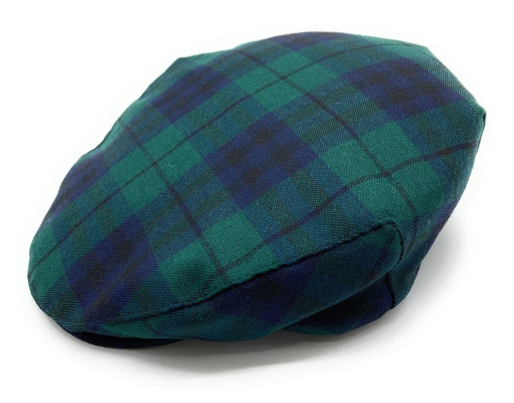Gents Pure Wool Austin Tartan Flat Cap