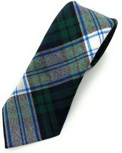 Gents Pure Wool Black Watch Dress Tartan Tie - Made In Scotland