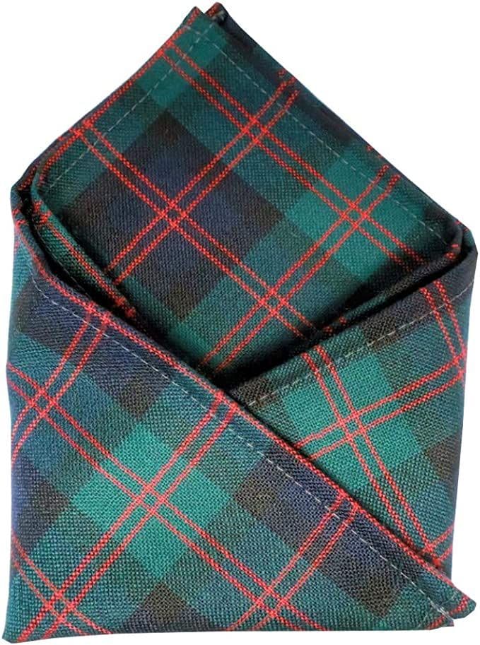 Gents Pure Wool Blair Tartan Pocket Square - Made In Scotland